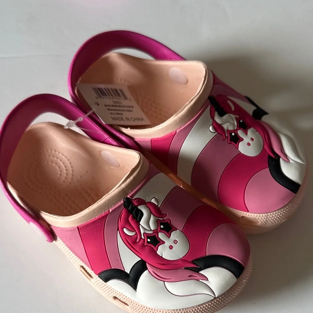 Kids Girls Toddler Pink Unicorn Clog Sandals Size: US Toddler 8 /EU 27)